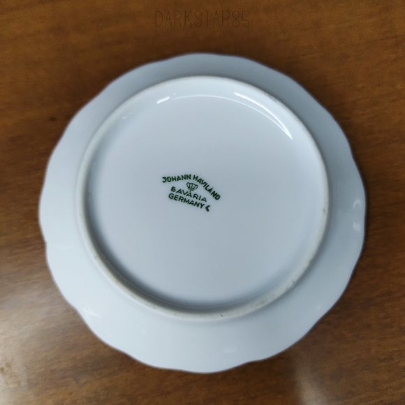 Vintage Johann Haviland Bavaria Blue Garland Coaster - Picture 3 of 4